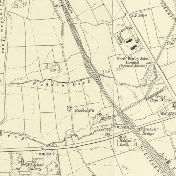 Map of Cleckheaton Golf Club from the early 1900s