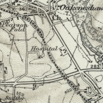 Map of Cleckheaton Golf Club from the late 1800s